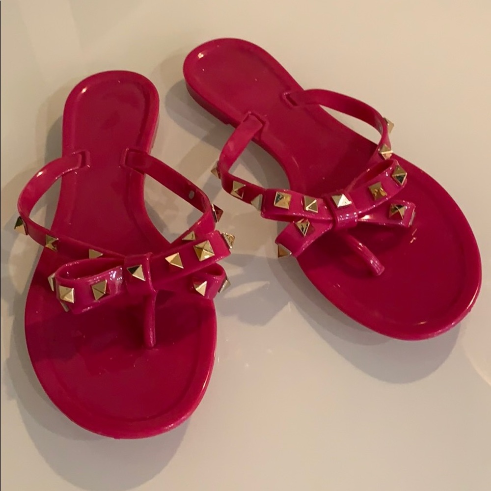 Jelly flip-flop sandal - ladies size 7.5 (39)